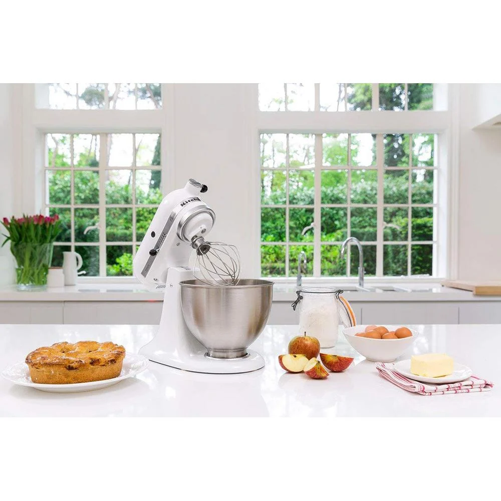 KitchenAid Classic Series 4.5 Quart Tilt-Head Stand Mixer, White (K45SS) - Open Box - Image 12