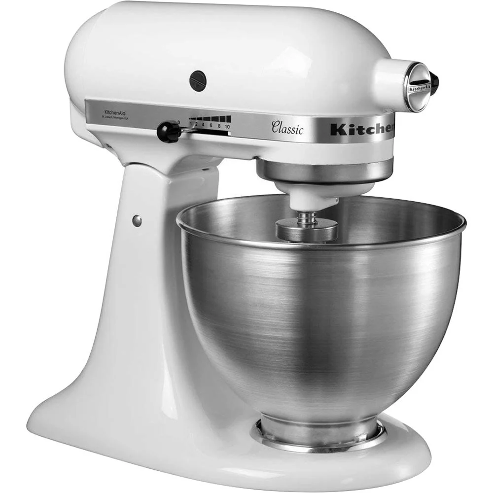 KitchenAid Classic Series 4.5 Quart Tilt-Head Stand Mixer, White (K45SS) - Open Box - Image 5