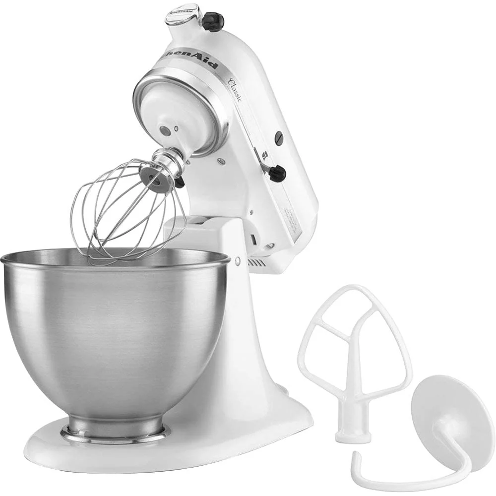 KitchenAid Classic Series 4.5 Quart Tilt-Head Stand Mixer, White (K45SS) - Open Box - Image 7