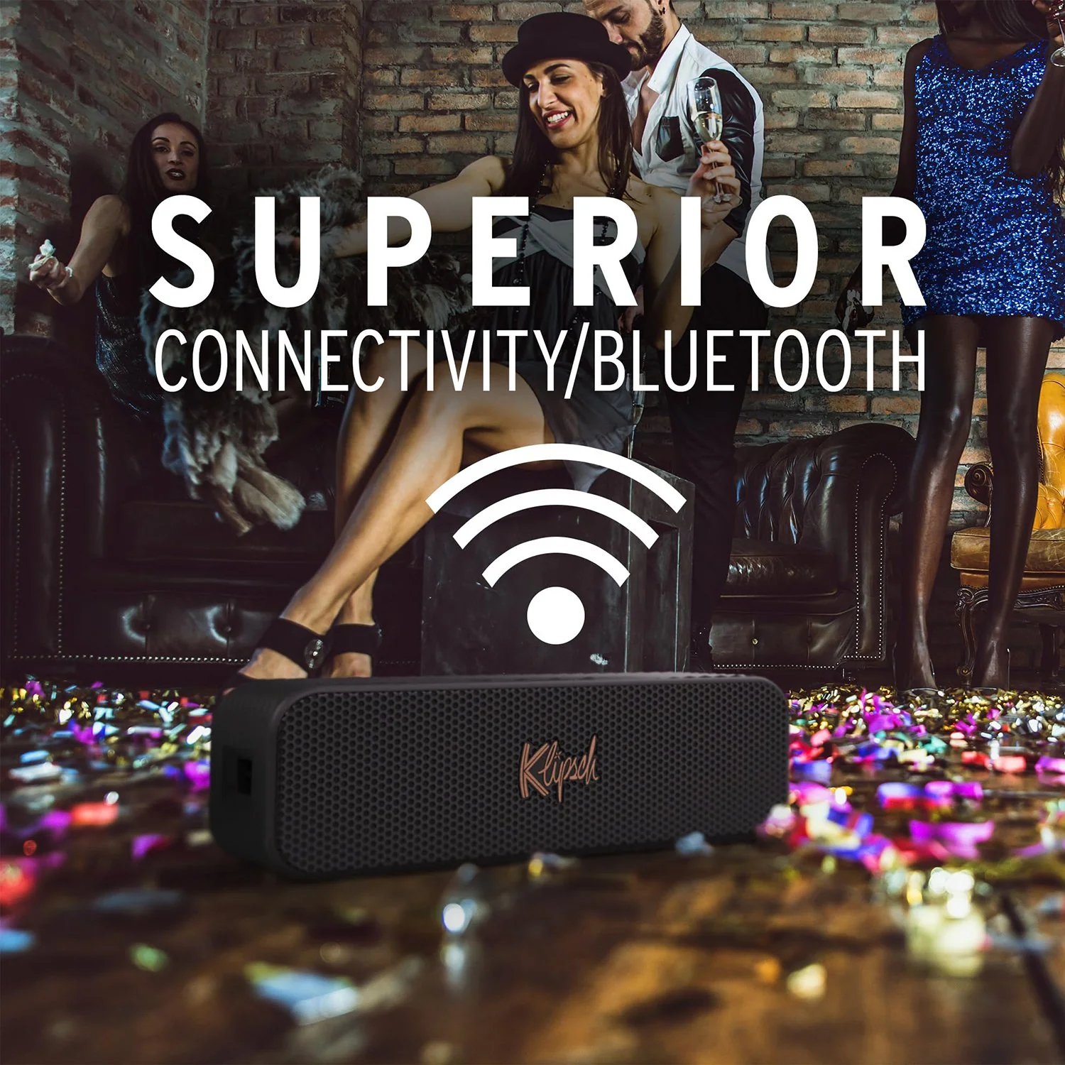 Klipsch Detroit Portable Bluetooth Speaker, IP67 Waterproof, 20h Playtime - Image 8