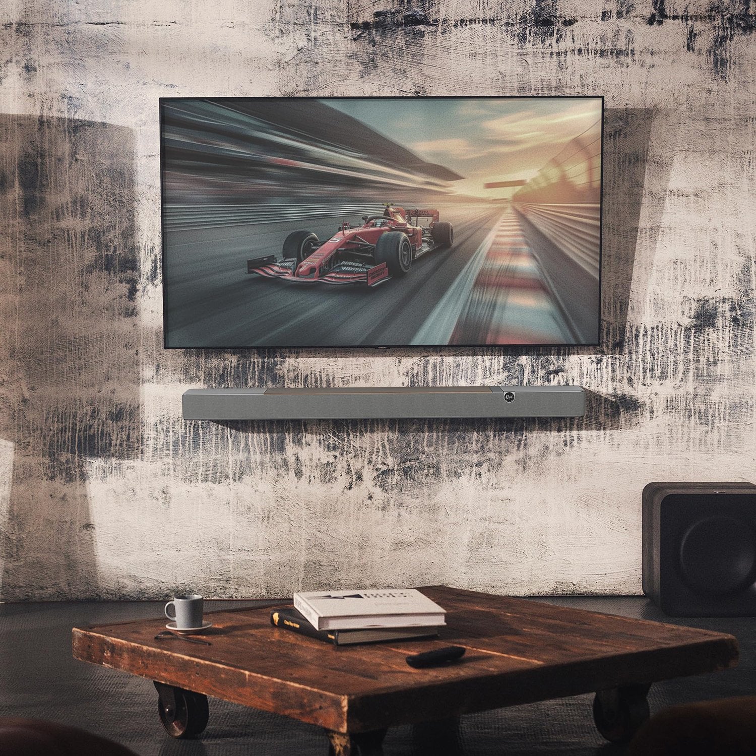 Klipsch Flexus CORE 200 185W 3.1.2 Channel Dolby Atmos Sound Bar - Walnut - Image 5