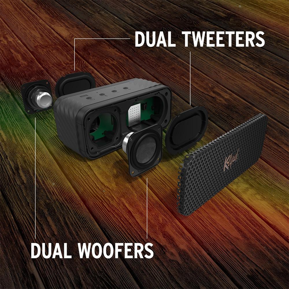Klipsch Nashville Portable Bluetooth Speaker, IP67 Waterproof w/ USB-C Cable Bundle - Image 6