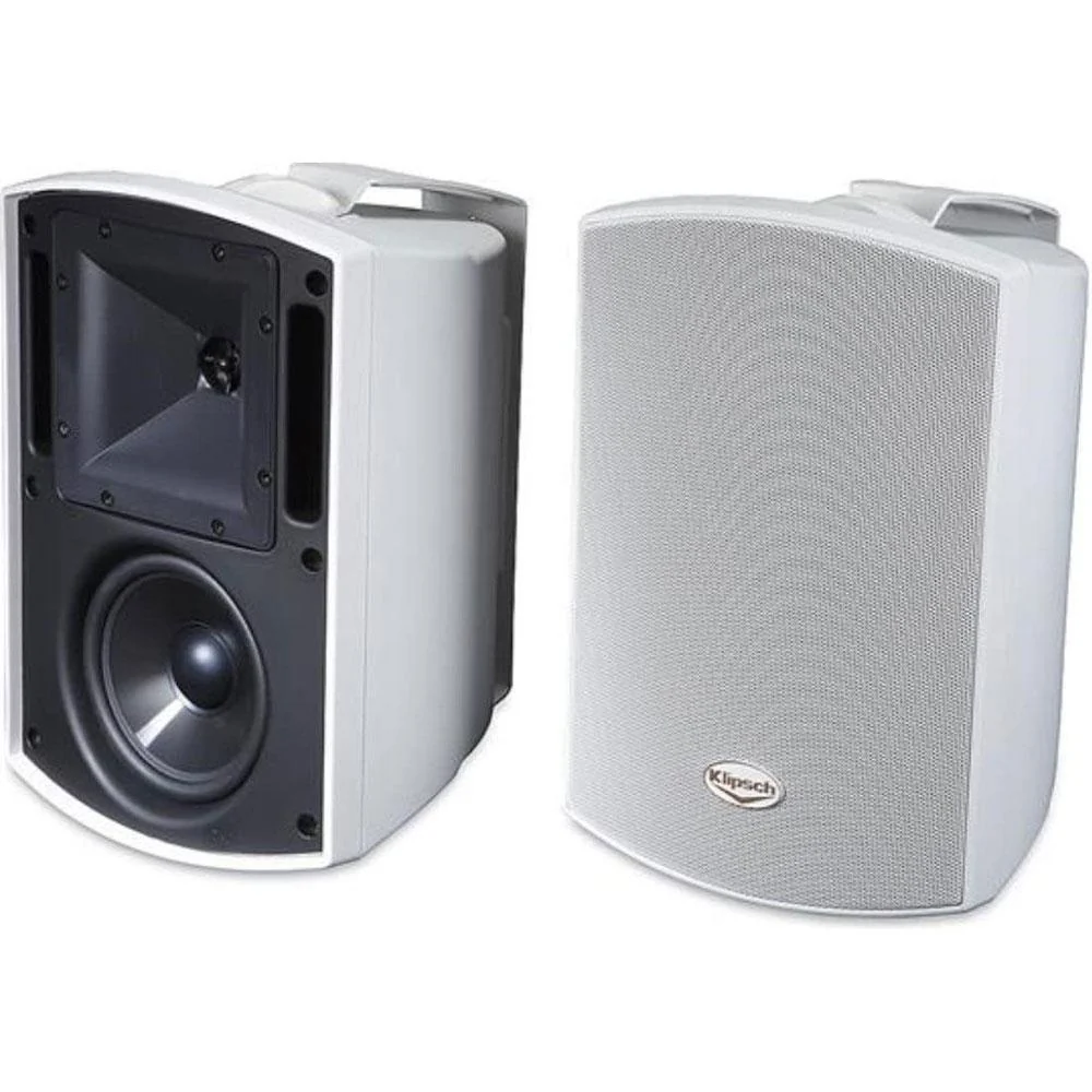 Klipsch Outdoor Speaker Dynamic Sound Open Spaces White Pair + 2 Year Warranty - Image 2