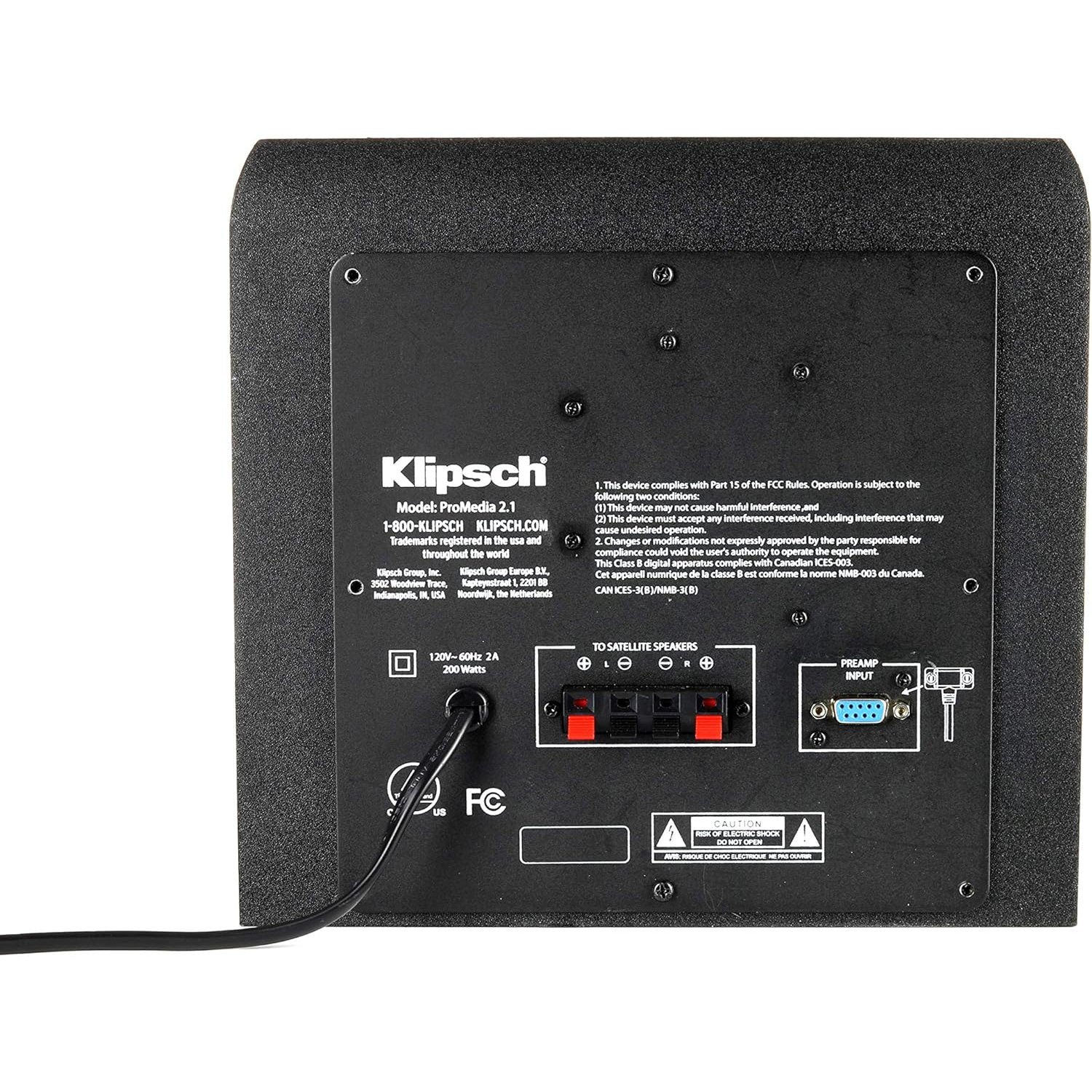 Klipsch ProMedia 2.1 THX Certified PC Speaker System w/ Deco Gear Mouse and Keyboard - Image 14