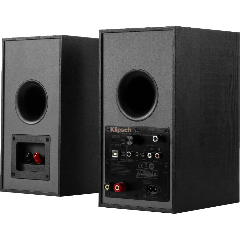 Klipsch R-41PM 2-Way Powered Bluetooth Bookshelf Speakers - Pair (1066251) - Open Box - Image 10