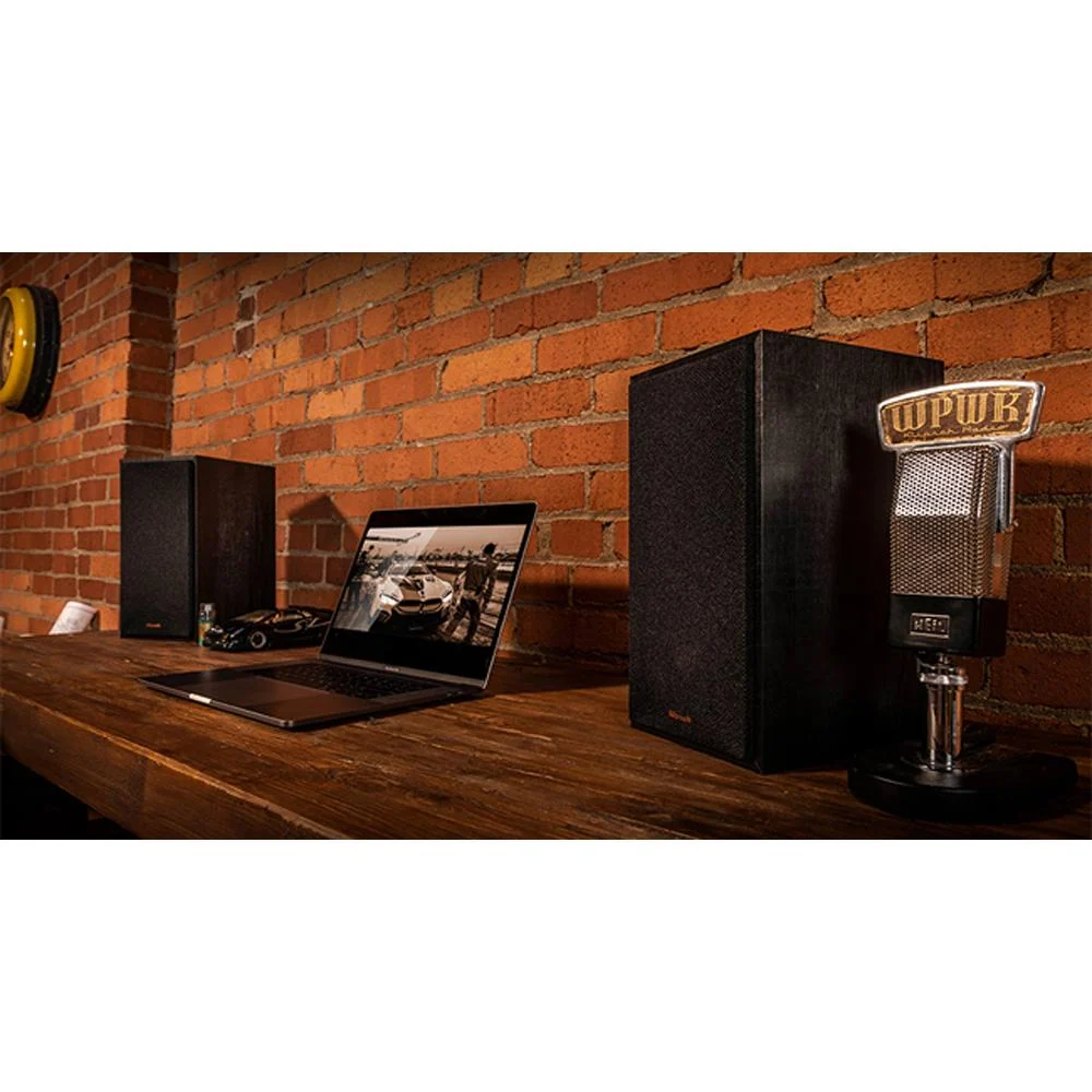 Klipsch R-41PM 2-Way Powered Bluetooth Bookshelf Speakers - Pair (1066251) - Open Box - Image 3
