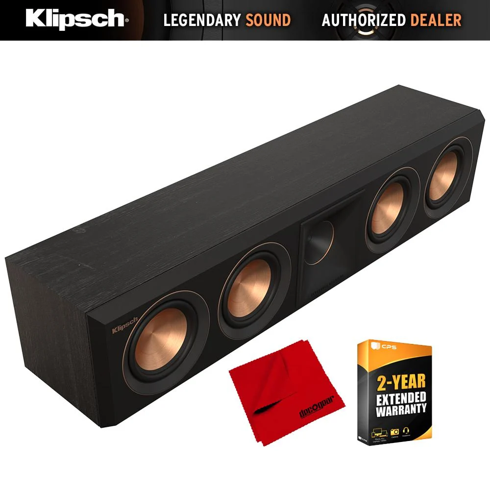 Klipsch RP-404C II Speaker: Enhanced Tweeter - Ebony w/ 2 Year Warranty Bundle - Image 20