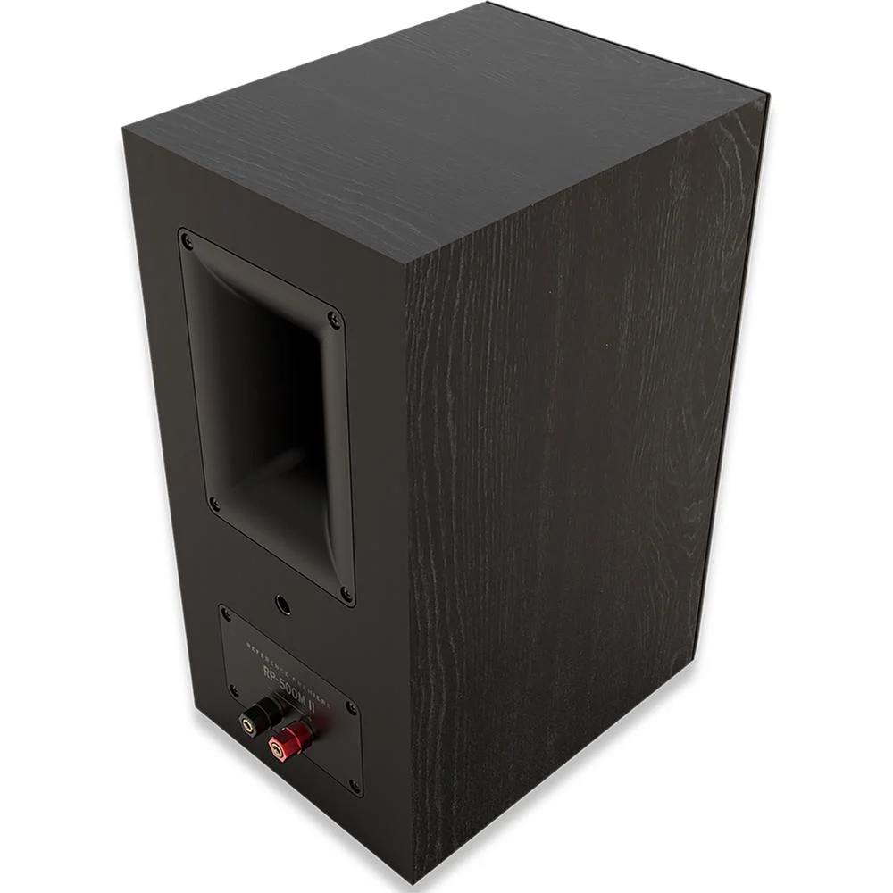 Klipsch RP-500M II Bookshelf Speaker, Ebony (Pair) w/ Warranty Bundle - Image 6