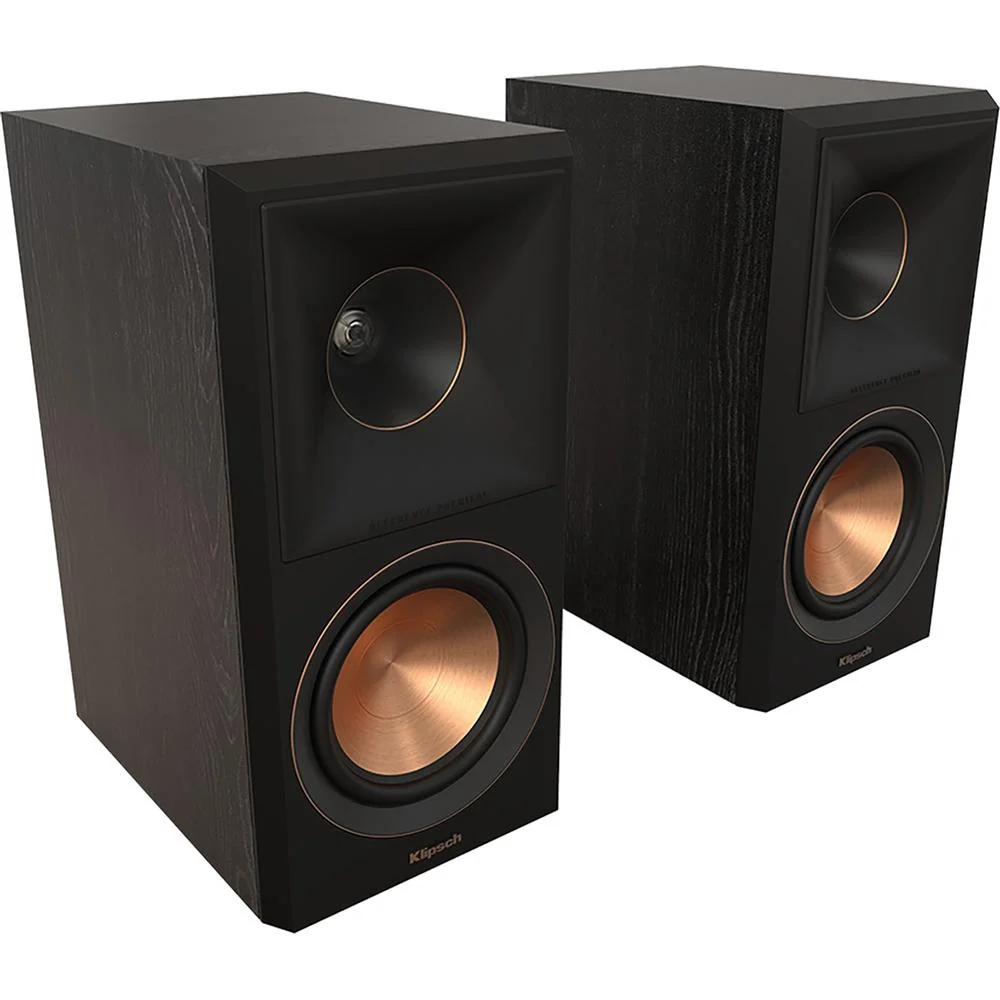 Klipsch RP-500M II Bookshelf Speakers - High-Fidelity Sound; Ebony (Pair) - Open Box - Image 2