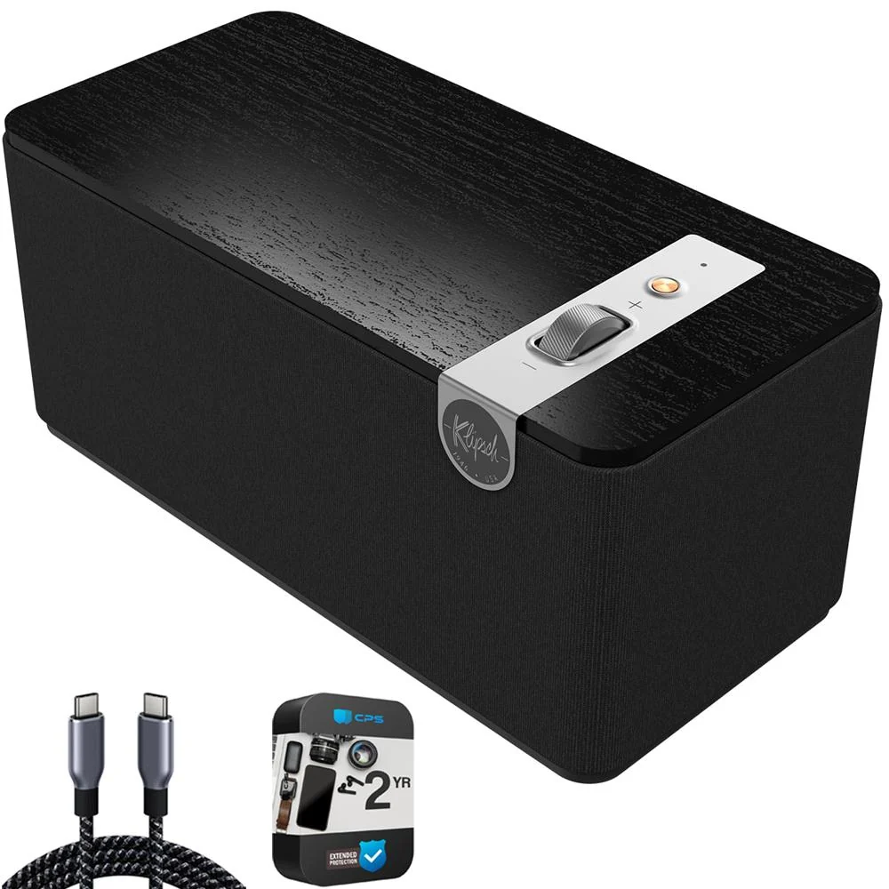 Klipsch The One Plus Premium Bluetooth Speaker - Matte Black w/ 2 YR Warranty Bundle - Image 2