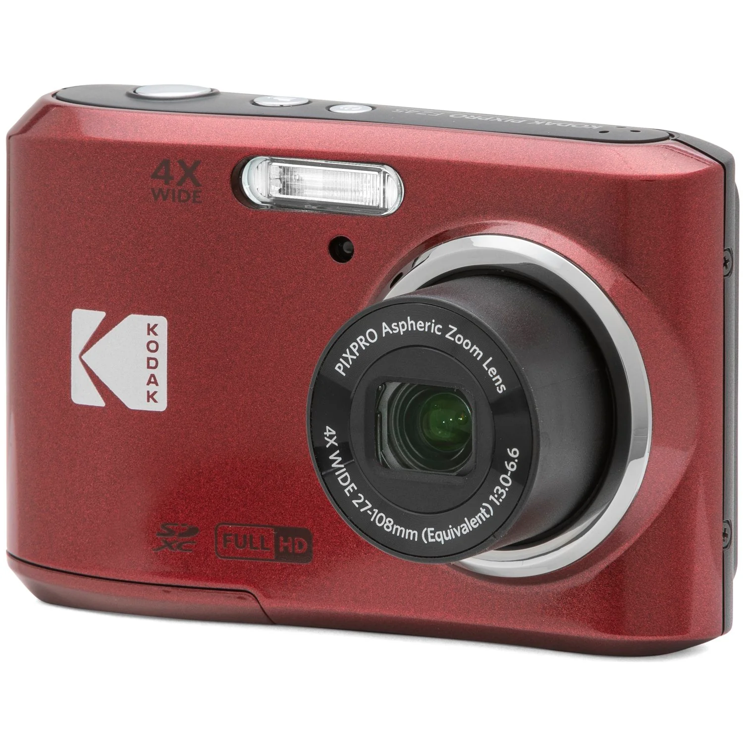 Kodak PIXPRO FZ45 16MP Digital Camera Red +Lexar 32GB Memory Card +Camera Case - Image 4