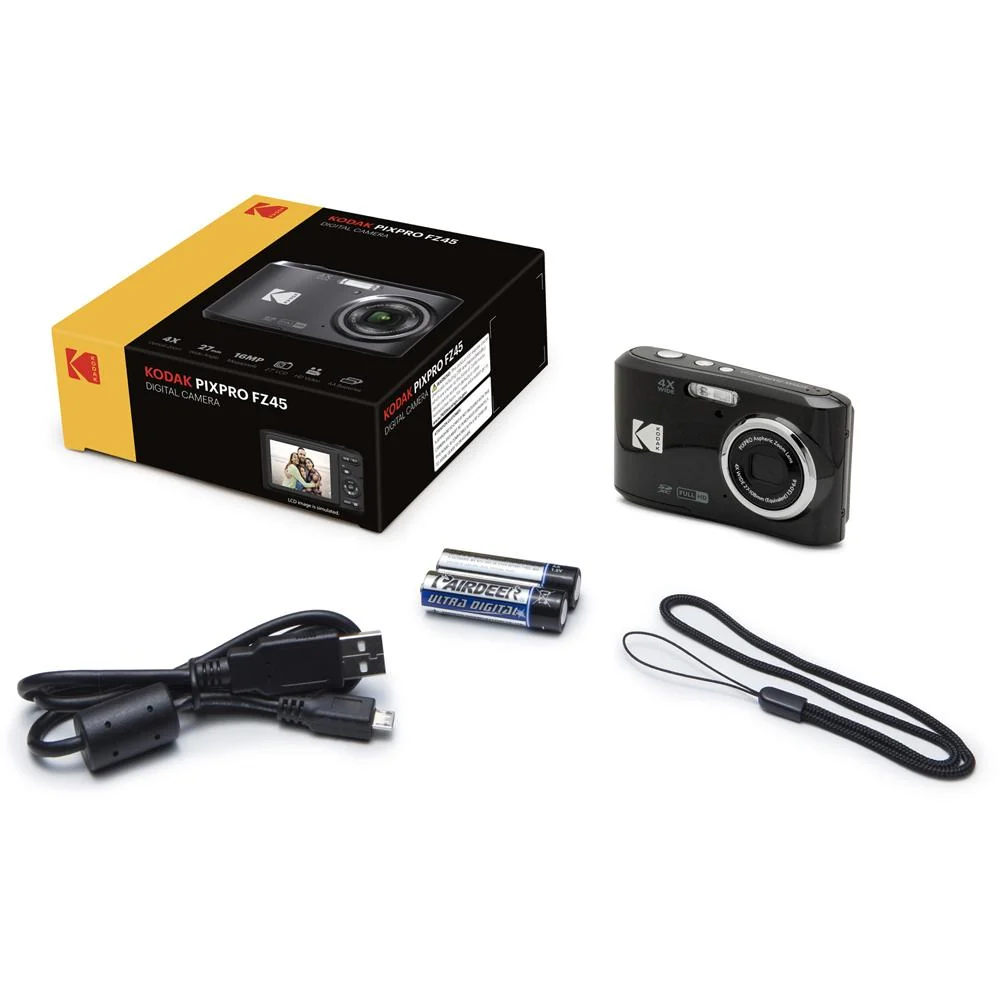 Kodak PIXPRO FZ45 16MP Digital Camera Black with Lexar 64GB Memory Card - Image 12