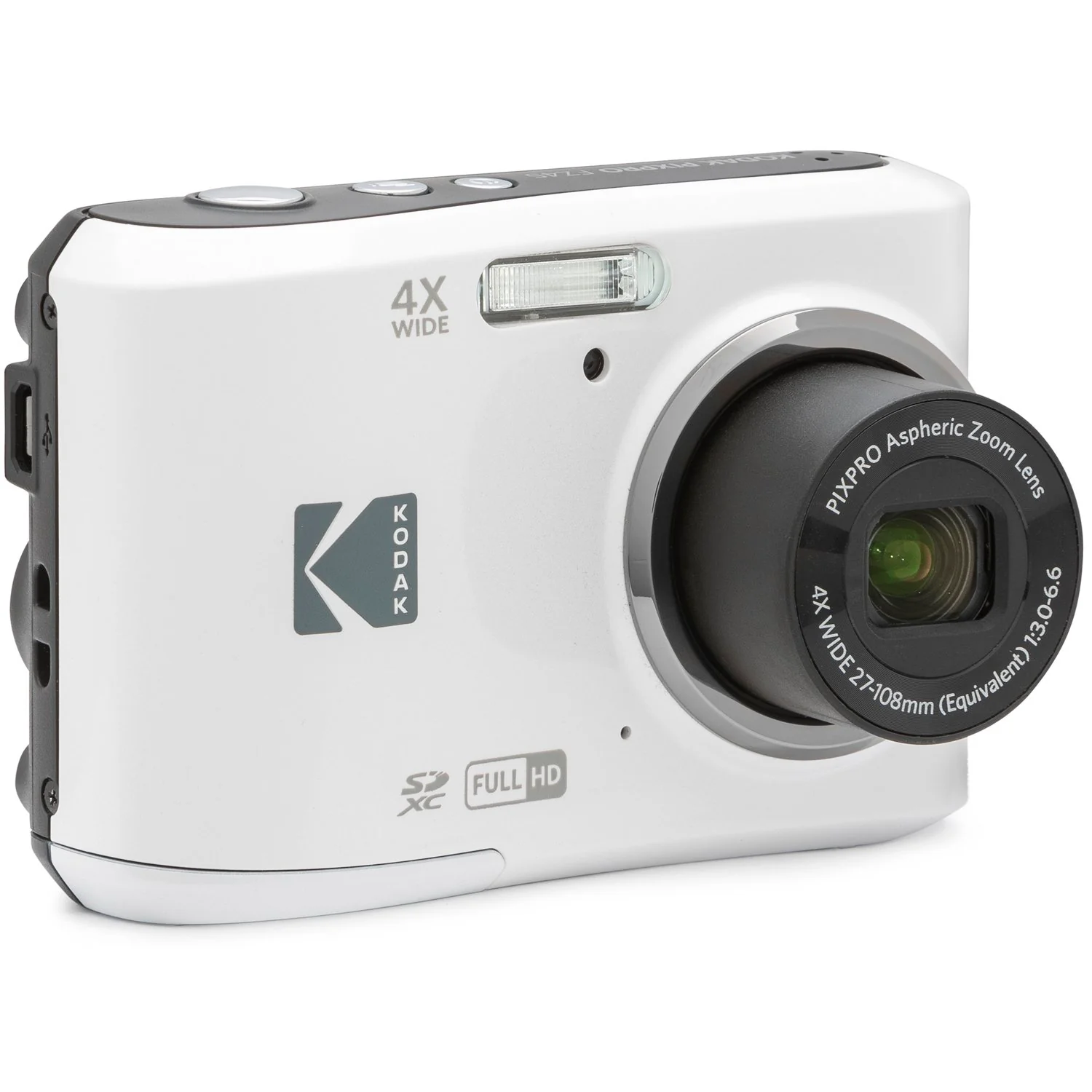 Kodak PIXPRO FZ45 16MP Digital Camera, White - FZ45WH - Open Box - Image 2