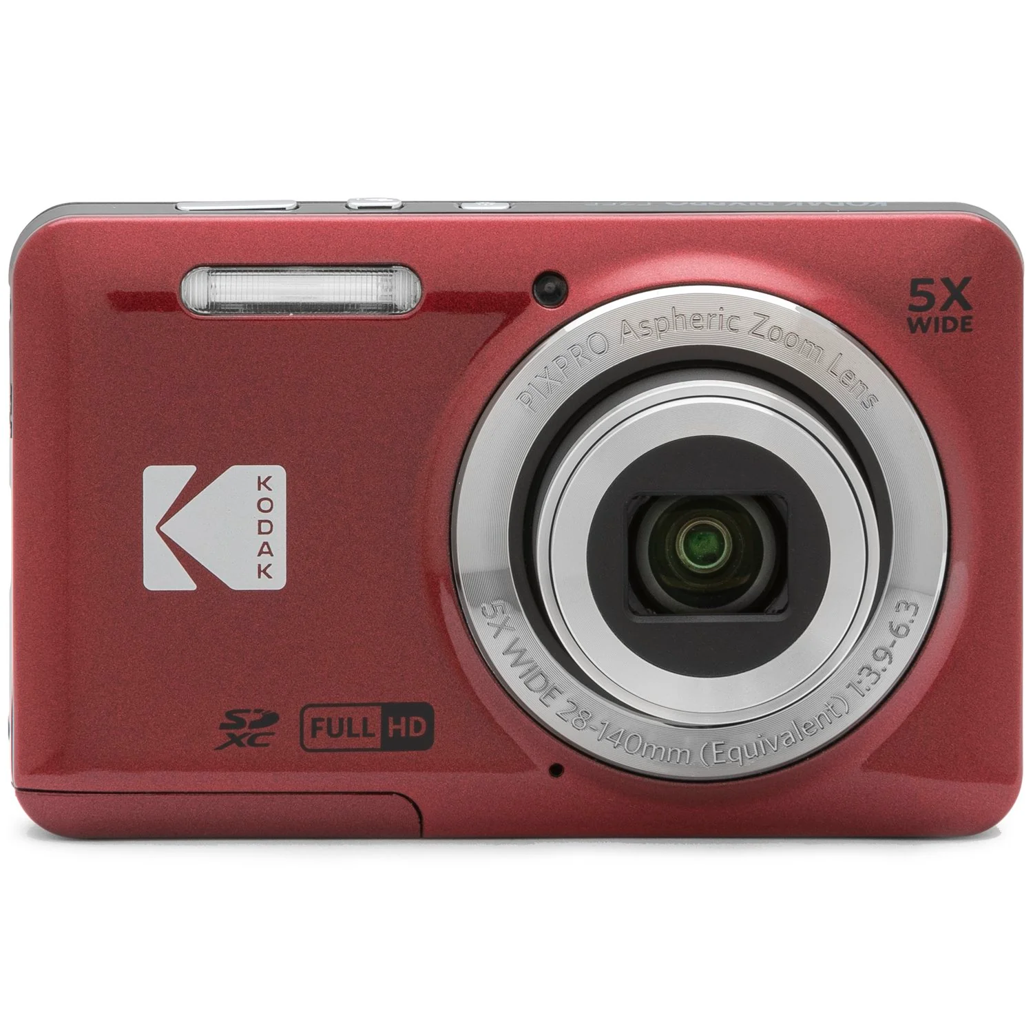Kodak PIXPRO FZ55 Digital Camera Red +Lexar 32GB Memory Card + Bag Camera Case - Image 3