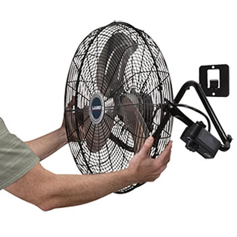 Lasko 20-inch Max Performance High Velocity Floor/Wall mount Fan Black 2 Pack - Image 4