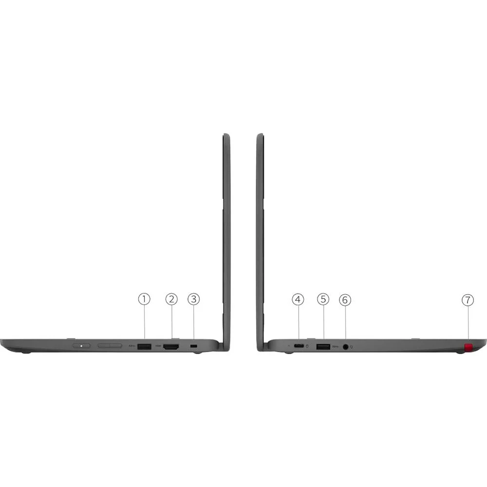 Lenovo 11.6" 300e Yoga Gen 4 Touchscreen Convertible 2 in 1 Chromebook - 82W20003US - Image 12