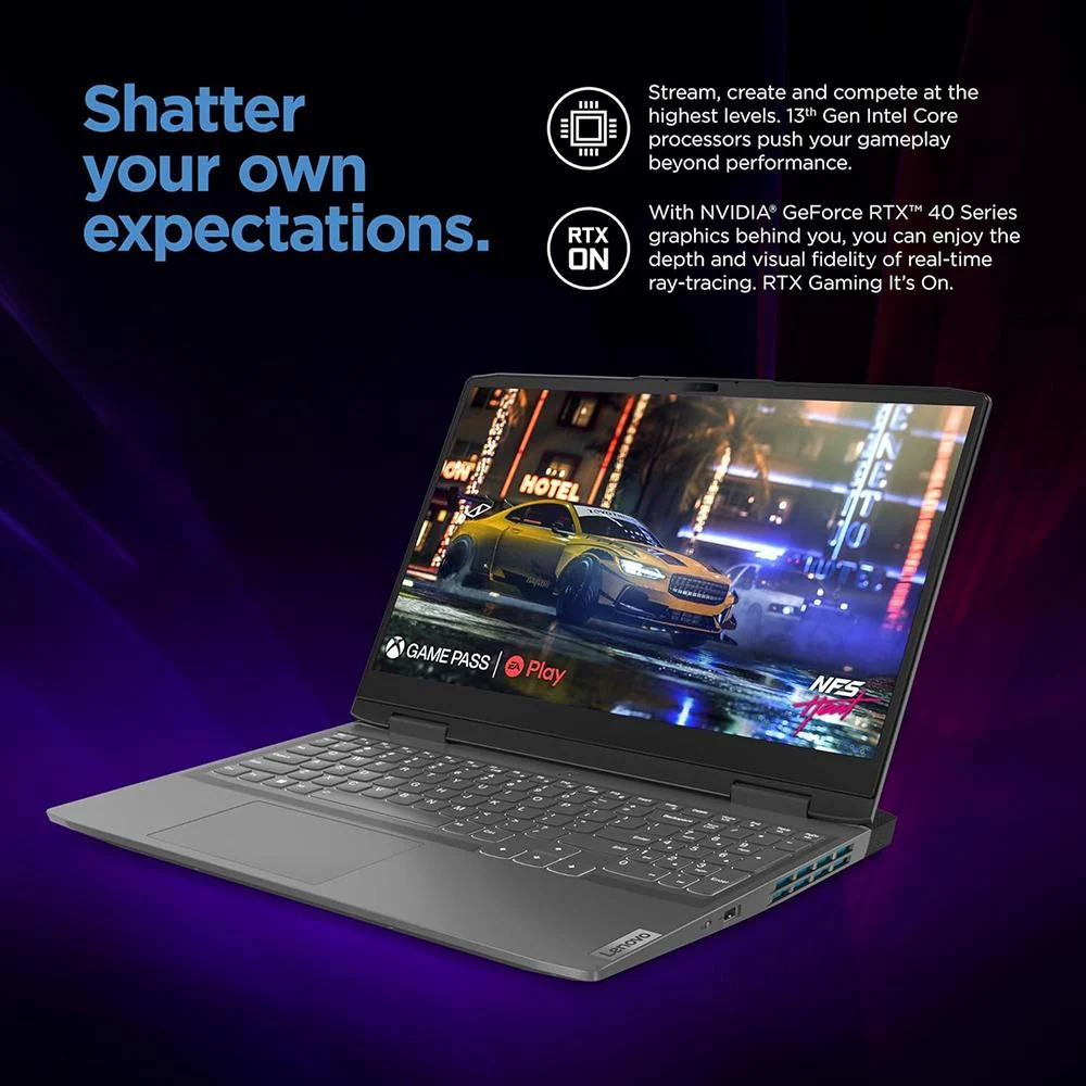 Lenovo 15.6" LOQ Gaming Laptop Computer in Storm Grey - 82XV0095US - Image 12