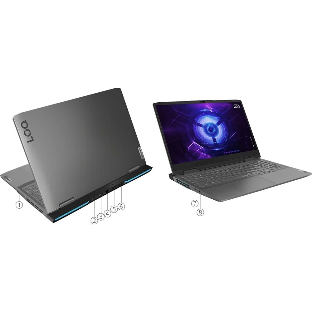 Lenovo 15.6" LOQ Gaming Laptop in Storm Gray - 82XV0011US - Image 12