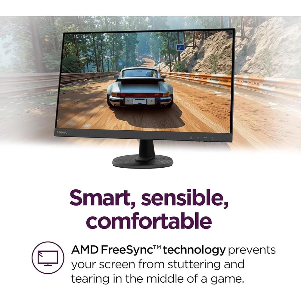 Lenovo D27-40 27" Full HD 75Hz 16:9 4ms VA Monitor, Raven Black - Image 2
