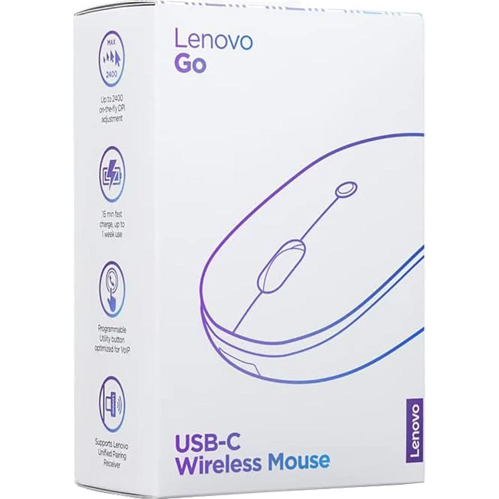 Lenovo Go USB-C Essential Wireless Mouse in Storm Gray - GY51C21210 - Image 12
