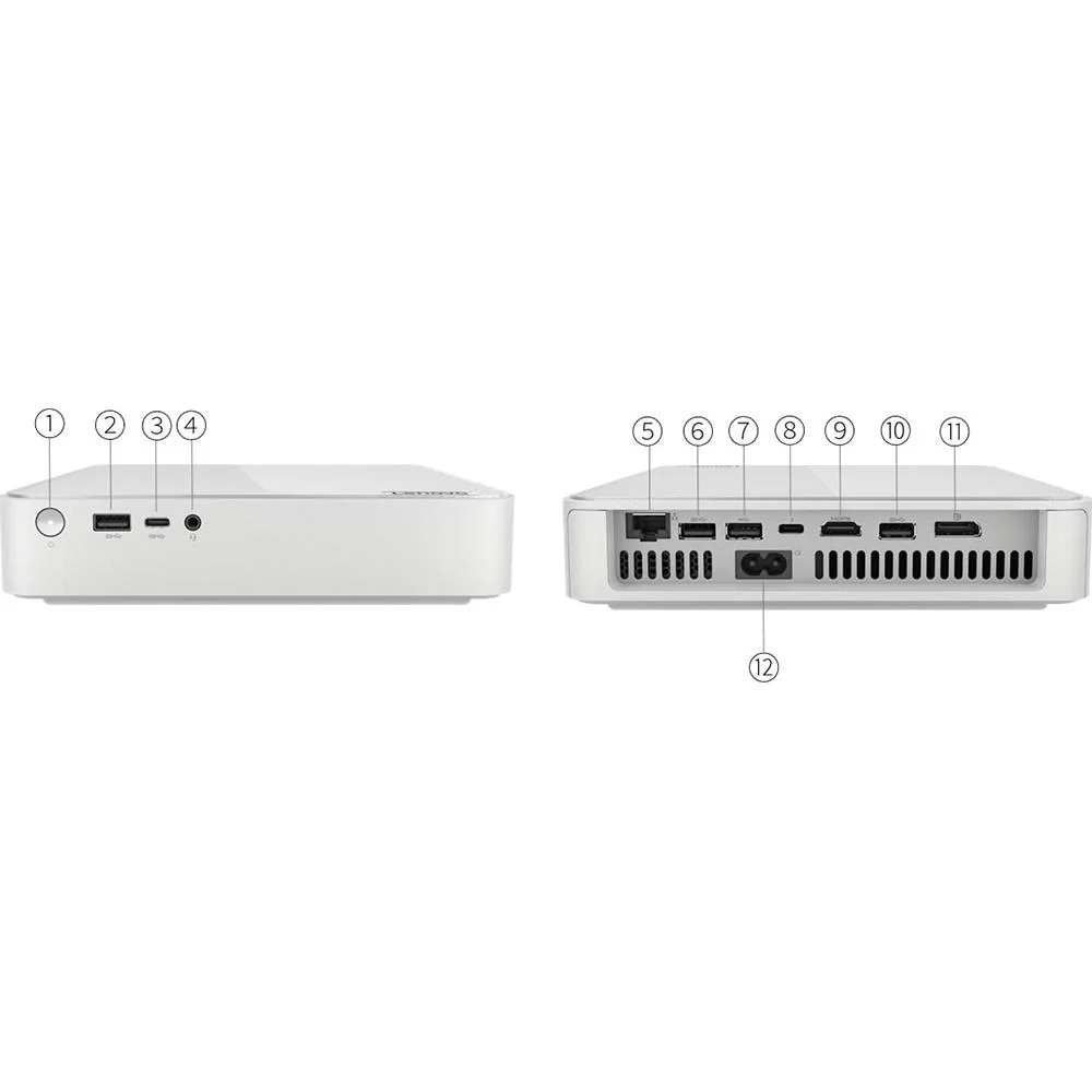 Lenovo IdeaCentre Mini 01IRH8 Desktop Computer in Cloud Gray - 90W20005UT - Image 9