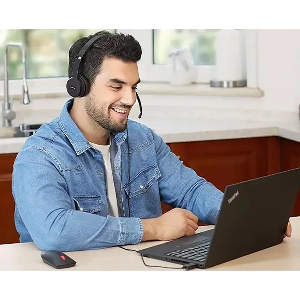 Lenovo 100 Stereo USB Headset in Black - 4XD0X88524 - Image 6