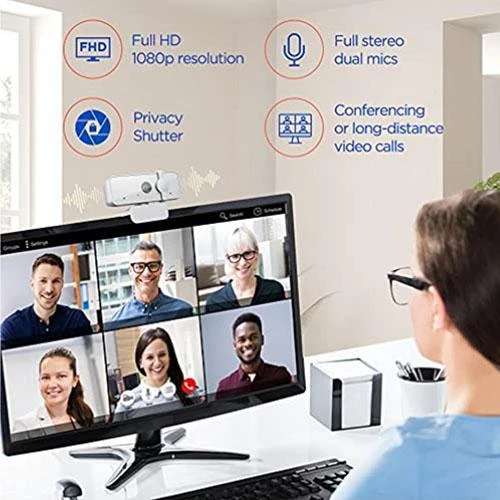 Lenovo 300 FHD 1080p Webcam in Cloud Gray - GXC1B34793 - Image 8