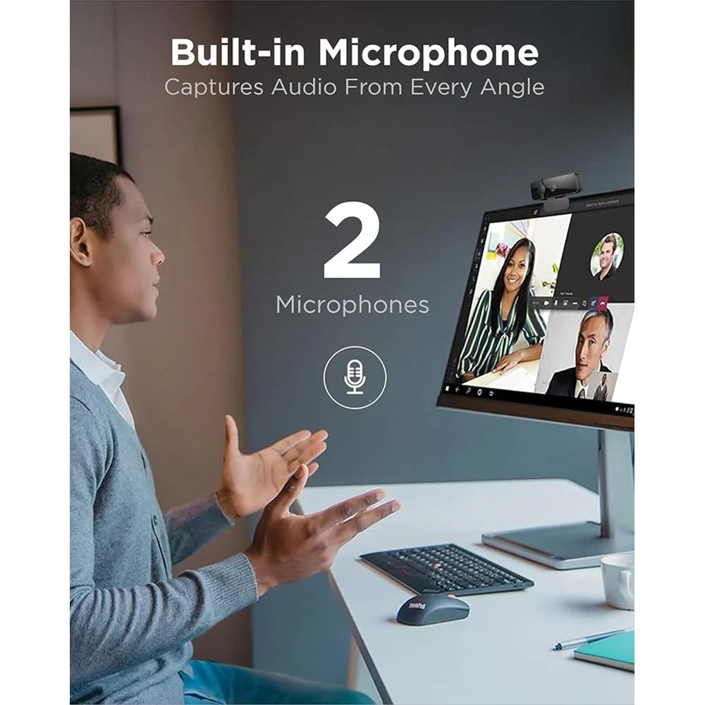 Lenovo FHD Webcam with Full Stereo Dual Built-in Mics - 4XC1B34802 - Image 8