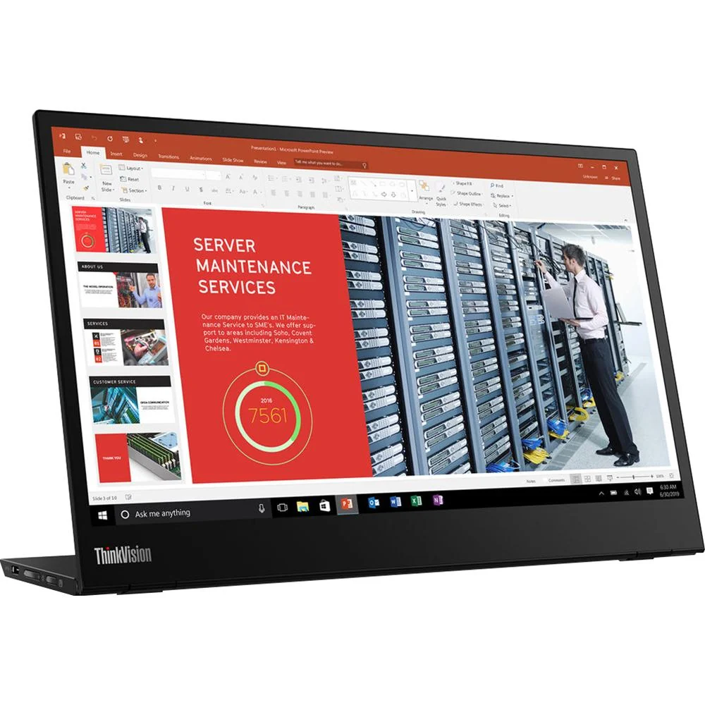 Lenovo 14" ThinkVision M14 Portable Monitor - 61DDUAR6US - Image 3
