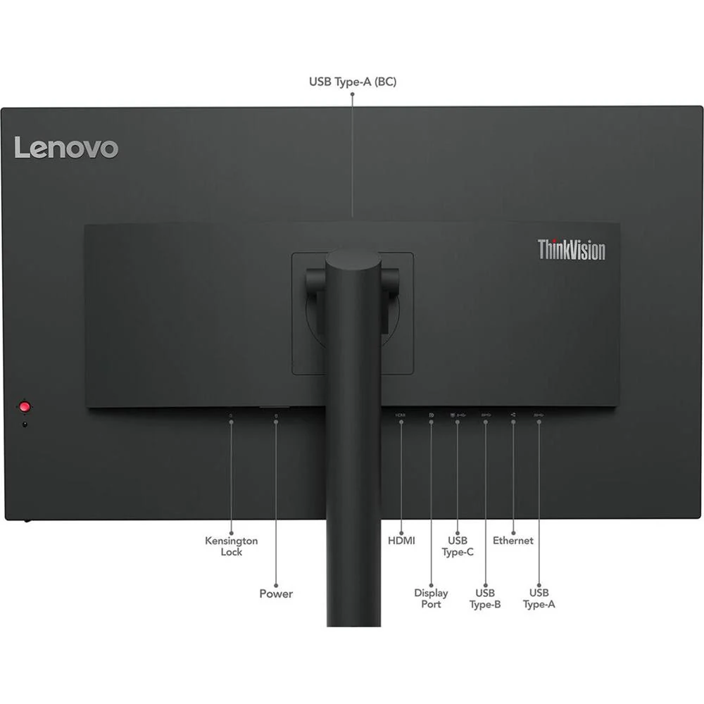 Lenovo 21.5" ThinkVision T22i-30 Full HD WLED LCD Monitor in Raven Black - 63B0MAT6US - Image 11