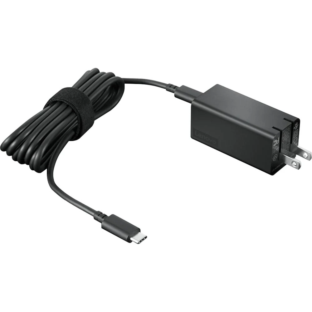 Lenovo 65W USB-C GaN Adapter in Black - 40AWGC65WW