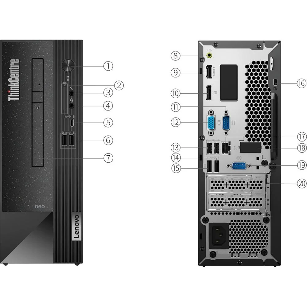 Lenovo ThinkCentre neo 50s Gen 4 Small Form Factor Desktop Computer - 12JF0002US - Image 11