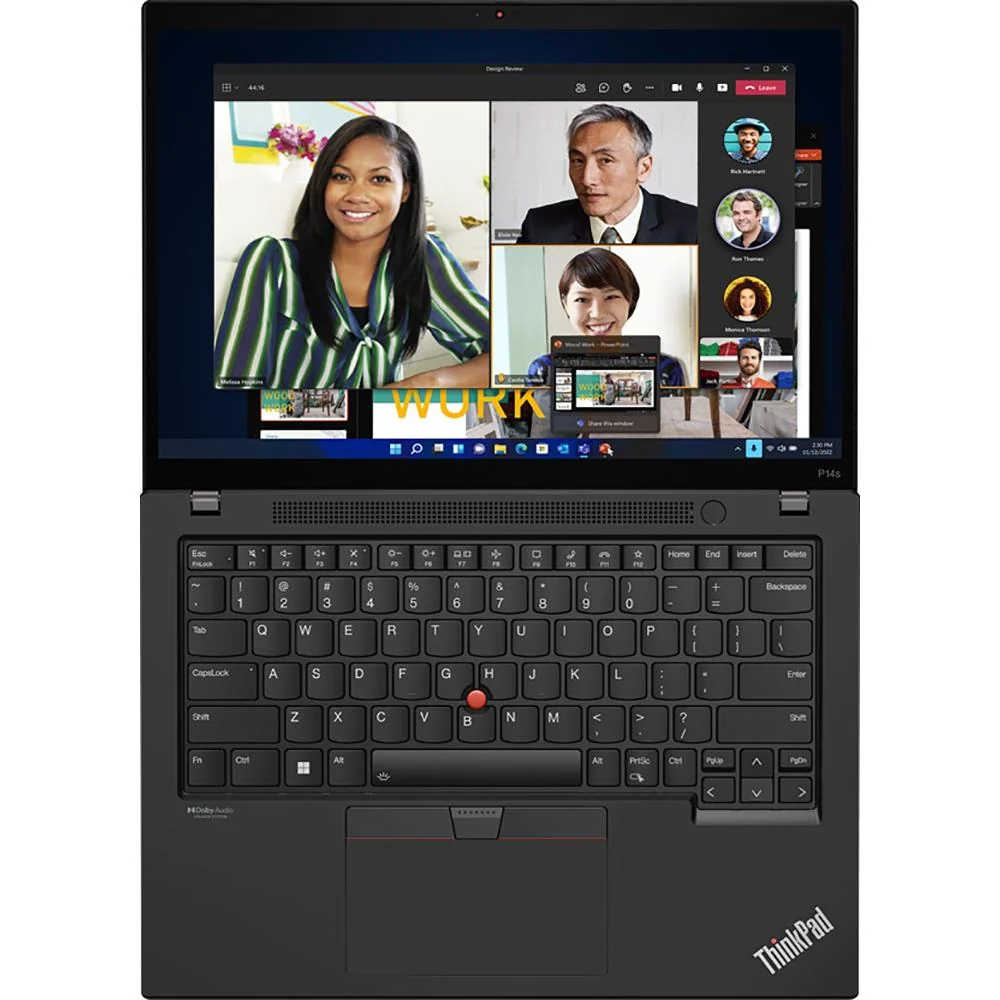 Lenovo 14" ThinkPad P14s Gen 4 Multi-Touch Notebook in Villi Black - 21HF001KUS - Image 4