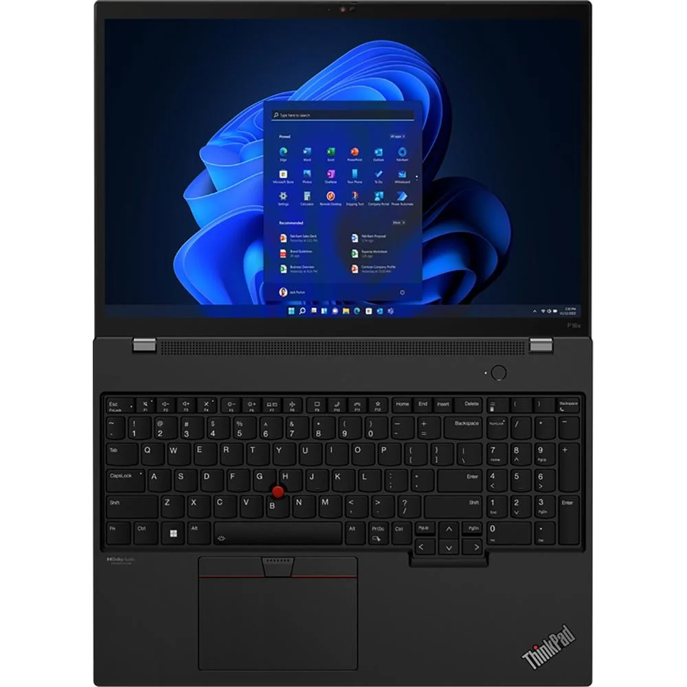 Lenovo 16" ThinkPad P16s Gen 2 WUXGA Mobile Workstation in Villi Black - 21HK0008US - Image 10