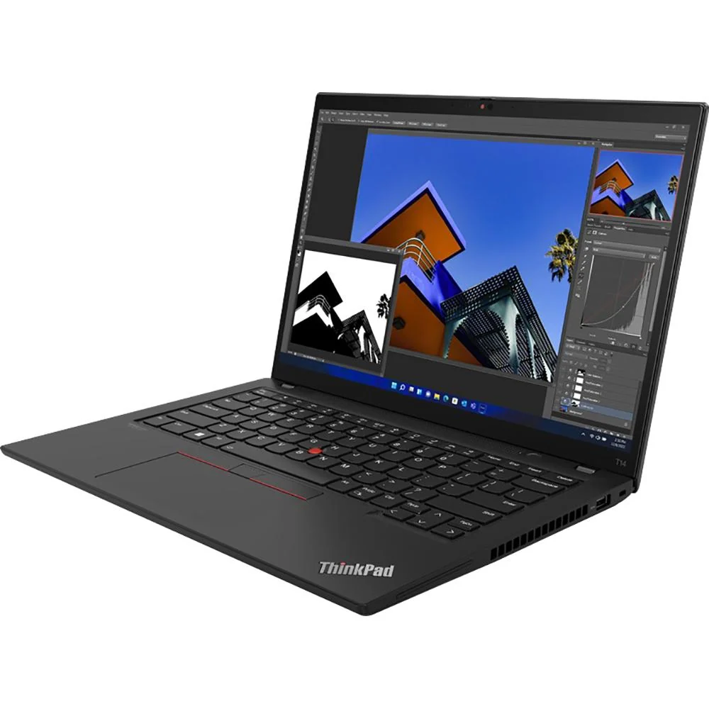 Lenovo 14" ThinkPad T14 Gen 3 AMD Ryzen 7 Notebook in Thunder Black - 21CF003TUS - Image 2