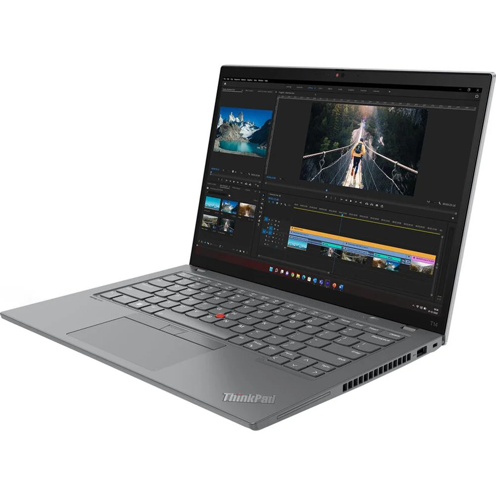 Lenovo 14" ThinkPad T14 Gen 4 Intel Core i5 Notebook in Storm Gray - 21HD0028US - Image 4