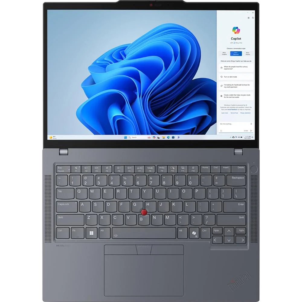 Lenovo 14" ThinkPad T14 Gen 5 Intel Core Ultra 7 Notebook in Gray - 21ML0089US - Image 9