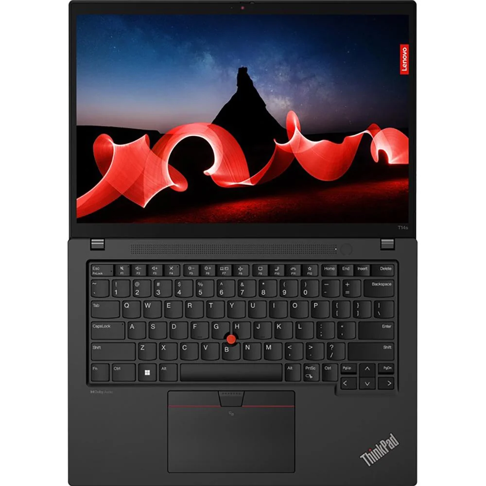 Lenovo 14" ThinkPad T14s Gen 4 Intel Core i7 Notebook in Deep Black - 21F6001HUS - Image 4
