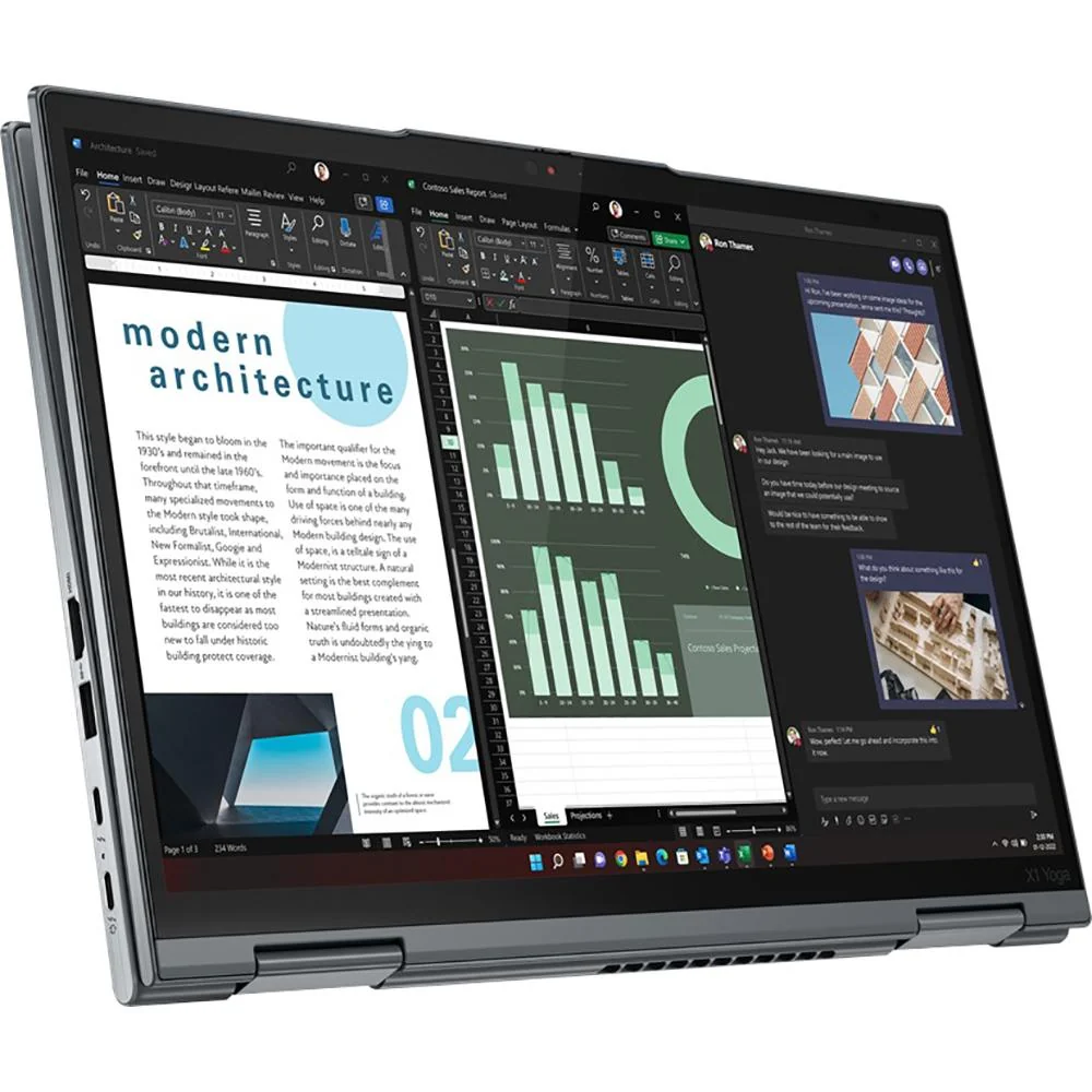 Lenovo 14" ThinkPad X1 Yoga Gen 8 Touchscreen Convertible 2 in 1 Notebook - 21HQ0007US - Image 6