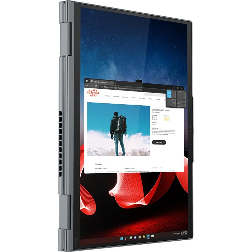 Lenovo 14" ThinkPad X1 Yoga Gen 8 Touchscreen Convertible 2 in 1 Notebook - 21HQ000CUS - Image 7