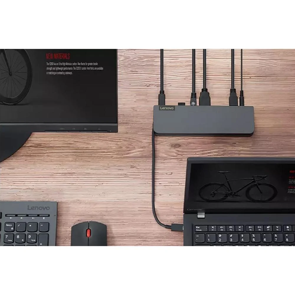 Lenovo USB-C Mini Dock USA with 65w AC Adapter - 40AU0065US - Image 5