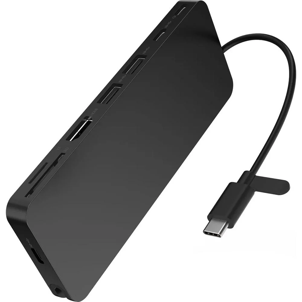 Lenovo USB-C Slim Travel Dock in Eclipse Black - 4X11N40213 - Image 2