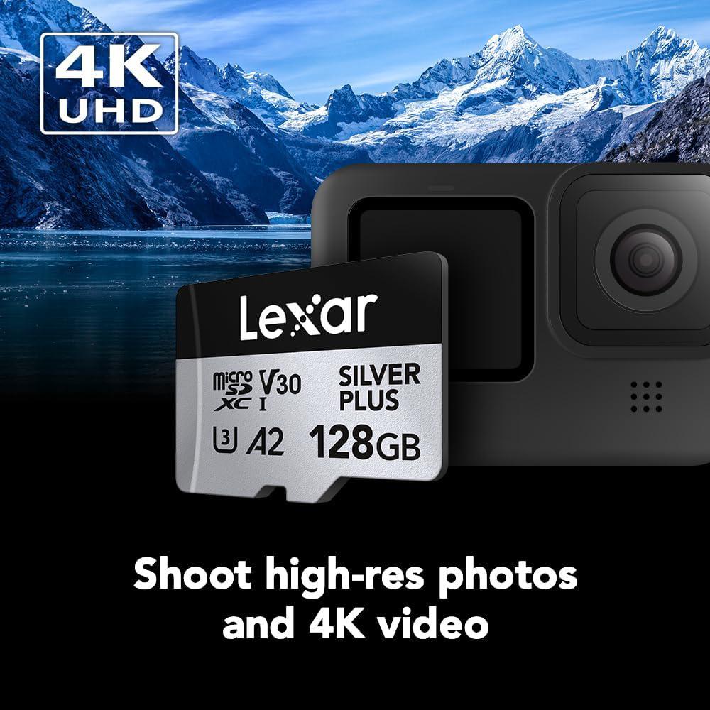 Lexar 128GB Professional Silver Plus microSDXC Card 4 Pack - Image 3