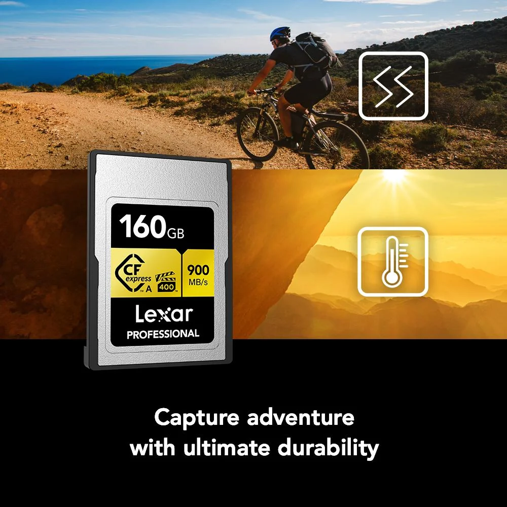 Lexar 160GB CFexpress Type A Pro Gold R900/W800 Memory Card + Card Reader - Image 6