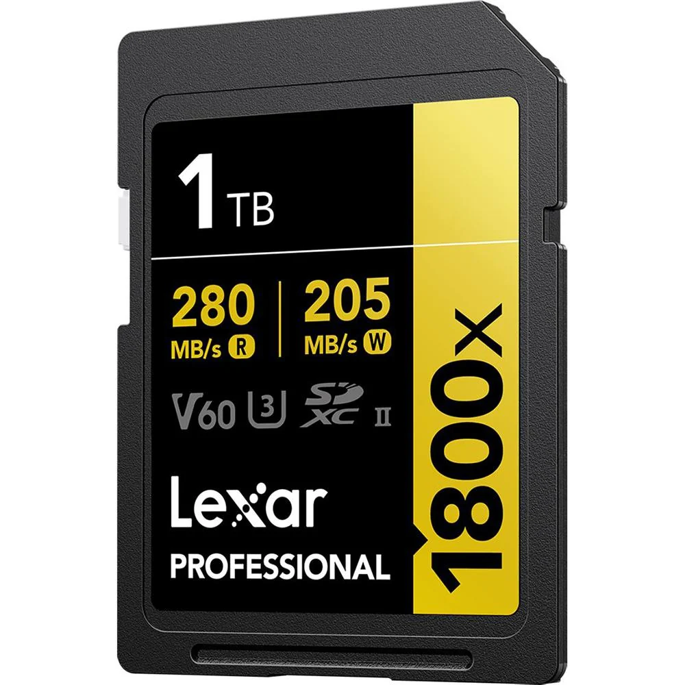 Lexar 1TB Professional 1800x UHS-II SDXC Memory Card (GOLD Series) - Image 2