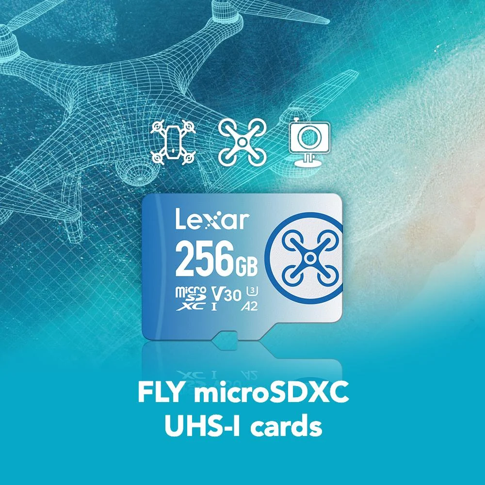 Lexar 256 GB FLY microSDXC UHS-I Memory Card (3-Pack) + Drone Software Bundle - Image 6