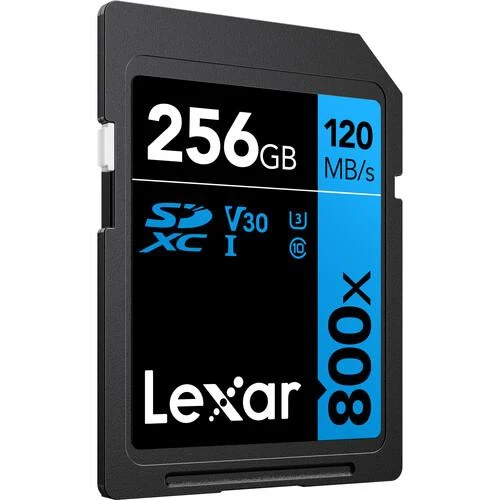 Lexar 256GB High-Performance 800x UHS-I SDHC Memory Card BLUE Series - (3-Pack) - Image 3