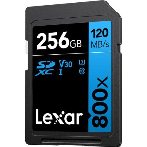 Lexar 256GB High-Performance 800x UHS-I SDHC Memory Card BLUE Series - (3-Pack) - Image 4