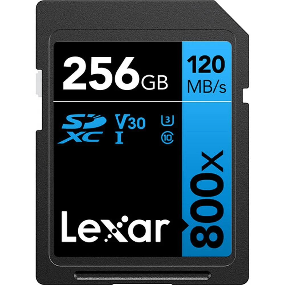 Lexar 256GB High-Performance 800x UHS-I SDHC Memory Card BLUE with Reader Bundle - Image 2