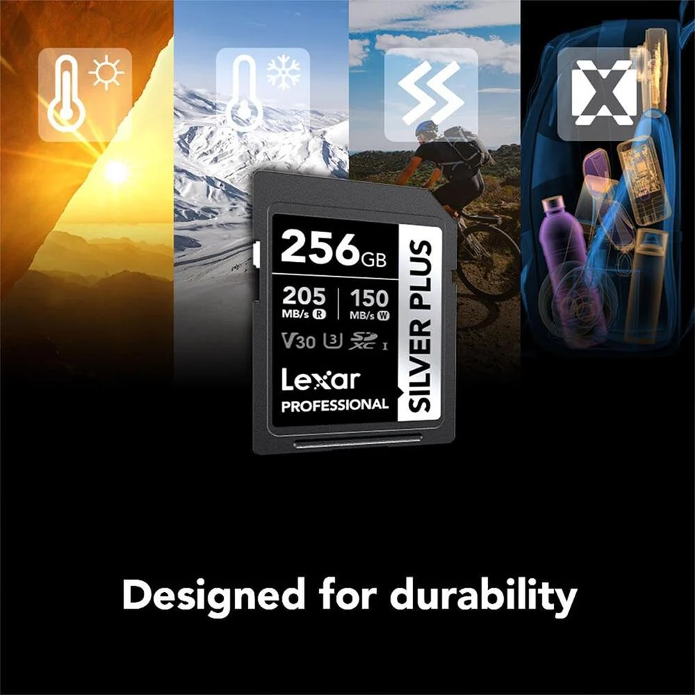 Lexar 256GB Professional SILVER PLUS UHS-I SDXC Memory Card 4 Pack - Image 8